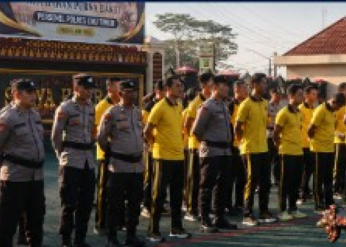 Jaga Fisik dan Mental Personel, Polres OKU Timur Rutin Gelar Olahraga dan Binrohtal
