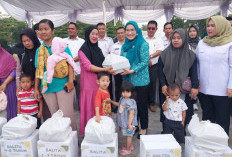 Cegah Stunting, TP PKK dan Dinkes OKU Bagikan 555 Kg Telur untuk Ratusan Balita