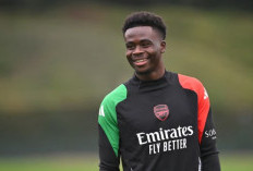 Bukayo Saka Kembali Berlatih Pasca Alami Cedera Serius