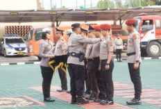 Puluhan Personel Polres oKU Timur Menerima Kenaikan Pangkat