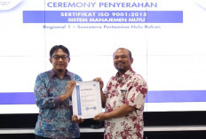 PHR Regional 1 Sumatra Raih Sertifikat ISO 9001:2015