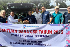 BPR Baturaja Salurkan Bantuan ke Korban Banjir