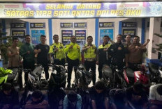 Sat Lantas OKU Sisir Baturaja dan Amankan Tujuh Motor