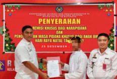 Satu Warga Binaan Rutan Baturaja Dapat Remisi Natal