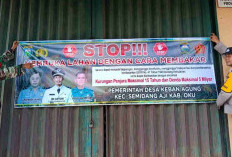 Ingatkan Warga Jangan Bakar Lahan