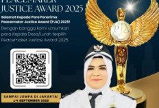 Prestasi Nasional, Lurah Batu Belang Jaya Raih Peacemaker Justice Award 2025