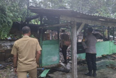 Rumah Kayu di Lubuk Raja Ludes Terbakar