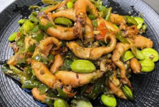 Resep Tumis Cumi Cabe Hijau dengan Petai