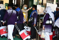 447 CJH OKU Timur Diberangkatkan ke Jeddah