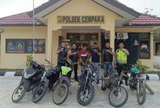 Polsek Cempaka Bongkar Sindikat Curanmor, Enam Motor Berhasil Diamankan