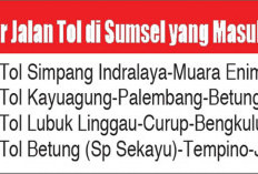  4 Jalan Tol di Sumsel Masuk PSN Terbaru