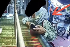 Viral, Aksi Nenek Ambil Emas di Toko Perhiasan Prabumulih