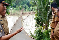 Rusak Diterjang Banjir, Pemkab OKU Bakal Segera Bangun Jembatan Karang Agung