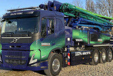 Volvo dan Putzmeister Perkenalkan Truk Pompa Beton Listrik Raksasa