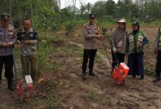 Bhabinkamtibmas Dampingi Petani Tanam Jagung, Dukung Ketahanan Pangan