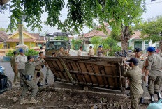 Bikin Macet dan Semerawut, Pedagang Buah Ditertibkan SatPol PP OKU