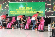 HUT Persit ke-80, Gelar Donor Darah Massal Bantu Stok PMI