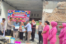 Kapolres Prabumulih Serahkan Bantuan kepada Korban Kebakaran