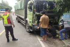 Truk Batubara Kecelakaan Saat Konvoi