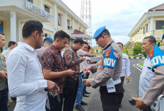 Usai Apel Pagi Personel Polres OKU Mendadak Diperiksa Propam Polda Sumsel