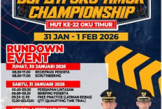 HUT OKU Timur ke-22, Gelar Open Road Race Bupati OKU Timur Championship 2026 