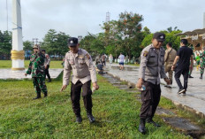 TNI-Polri dan Pemda Bersatu, Taman Kota Baturaja Disulap Lebih Bersih