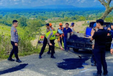 Jelang Mudik Lebaran 2026, Satlantas dan Dinas PU Tambal Jalan Berlubang