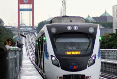 Malam Tahun Baru LRT Palembang Beroperasi hingga Pukul 01.51 WIB Dini Hari