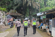 Gelar Patroli Operasi Lilin Musi di Objek Wisata Gua Putri