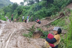 Hujan Deras Picu Longsor di Desa Cukohnau OKU Selatan