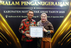 OKU Timur Terima Piagam Penghargaan Kabupaten Layak Anak Kategori Nindya