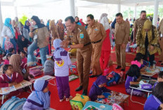 Ratusan Anak Ikuti Lomba Mewarnai Hut ke-14 HOS