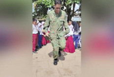 Tentara Singapura Main Engklek dan Gobak Sodor Bersama Siswa SD di OKU Timur