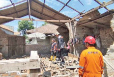 Puting Beliung Terjang Desa Sridadi, Puluhan Rumah Rusak dan Sawah Hancur