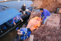 Sesosok Mayat Tanpa Identitas Ditemukan Mengapung di Sungai Baung, Air Sugihan, OKI