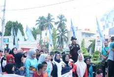 Ribuan Warga Ikuti Jalan Sehat HUT OKU Selatan