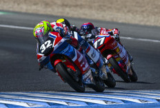 Sempat Start dari Grid 5, Ramadhipa Amankan 9 Poin di Moto3 Junior Jerez Meski Terjatuh di Lap Terakhir