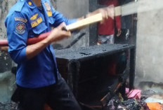 Rumah Warga Dusun Baturaja Terbakar