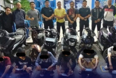 Satlantas OKU Kandangkan 12 Motor Diduga untuk Balap Liar