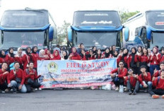 Mahasiswa Ilmu Komunikasi Unbara Ikuti Field Study 