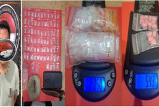 Digerebek di Rumah, Pria di OKU Timur Simpan Puluhan Paket Sabu dan Ekstasi