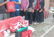 Dinsos OKU Selatan Bantu Logistik Korban Kebakaran