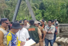 Jembatan Teriti Ambruk Diterjang Banjir, Pemkab OKU Selatan Bergerak Cepat