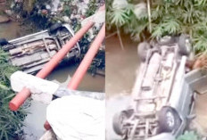 Mobil Pegawai PT KAI Hendak Pulang ke Baturaja Terjun ke Jurang 
