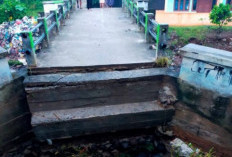 Jembatan Air Baru–Teluk Agung Putus Diterjang Banjir, Akses Warga Lumpuh Total