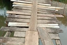 Jembatan Alami Rusak Parah Tak Layak Dilintasi