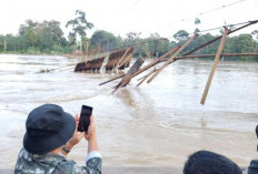 Upayakan Segera Perbaiki Jembatan Gantung Putus Akibat Banjir