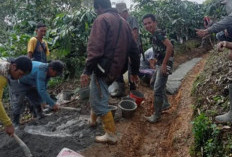 Tanpa Menunggu Bantuan, Warga Desa Pauh Kompak Benahi Jalan Rusak