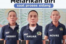 Detik-Detik Tiga Tahan di OKU Diduga Kabur di Depan Rutan Baturaja Usai Jalani Sidang