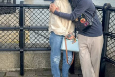 Didampingi Rizky Billar, Lesti Kejora Hadiri Sidang Uji Materiil UU Hak Cipta